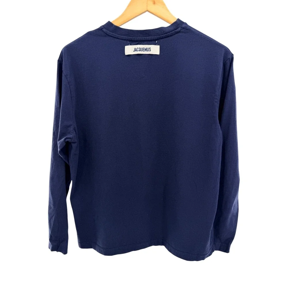 Jacquemus x Air France La Premiere Le Pyjama Navy Blue Cotton Set Womens M